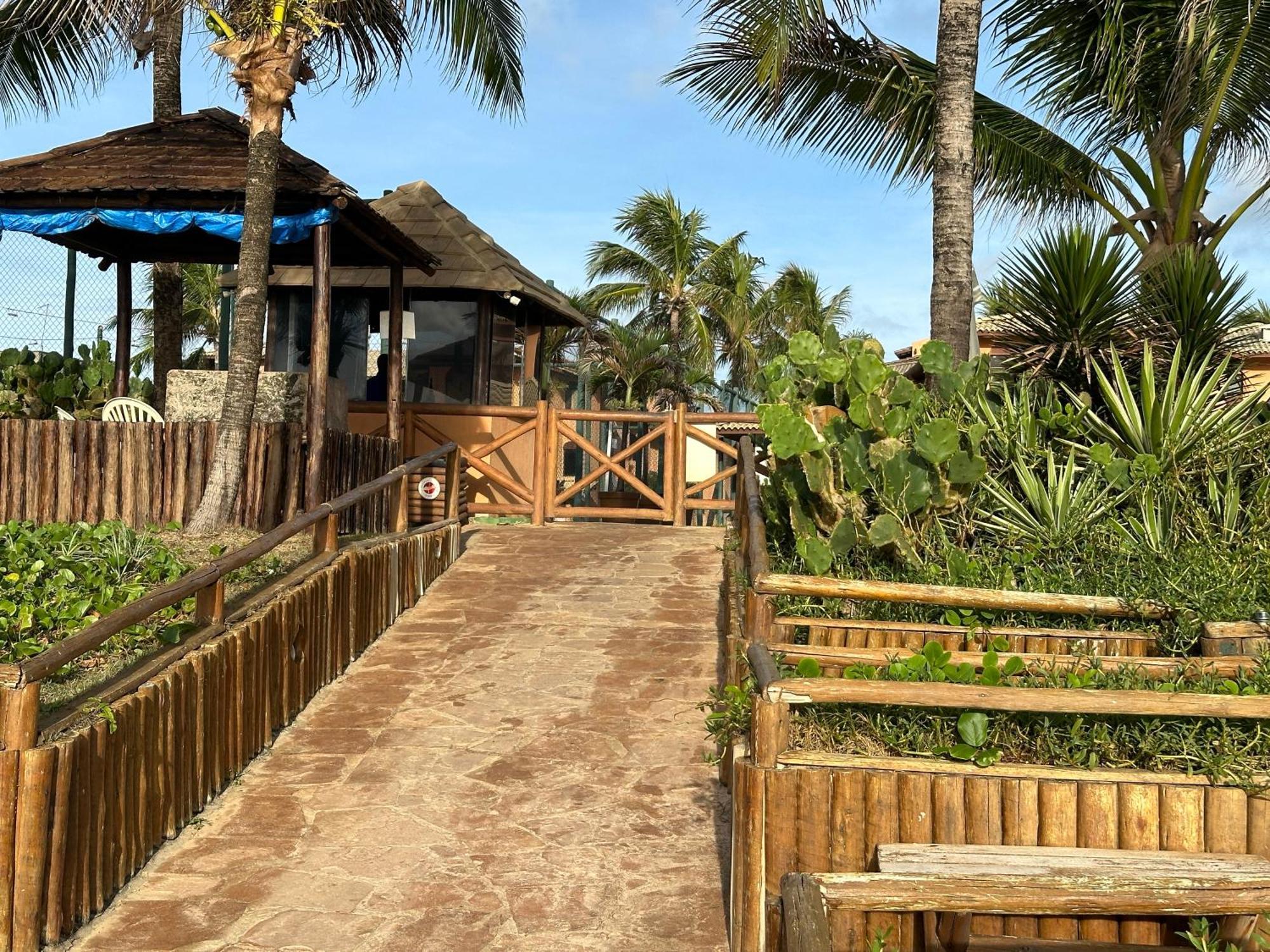 Flat Guarajuba 4 Quartos Terreo A Beira Mar - Pe Na Areia - Governanca Com Arrumadeira E Wi Fi Inclusos Camassari Exteriör bild